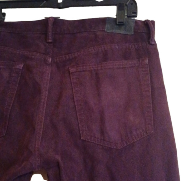 Gap Mens Burgundy/rust colored Jeans. Size 32x30, slims. Good used condition. - Picture 7 of 8